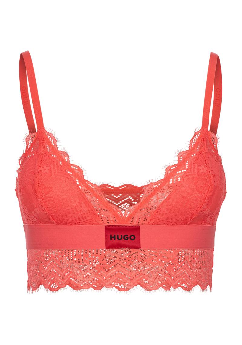 HUGO Underwear Bügelloser BH "TRIANGLE RL LACE" mit Hugo-Label am Bund von Hugo Underwear