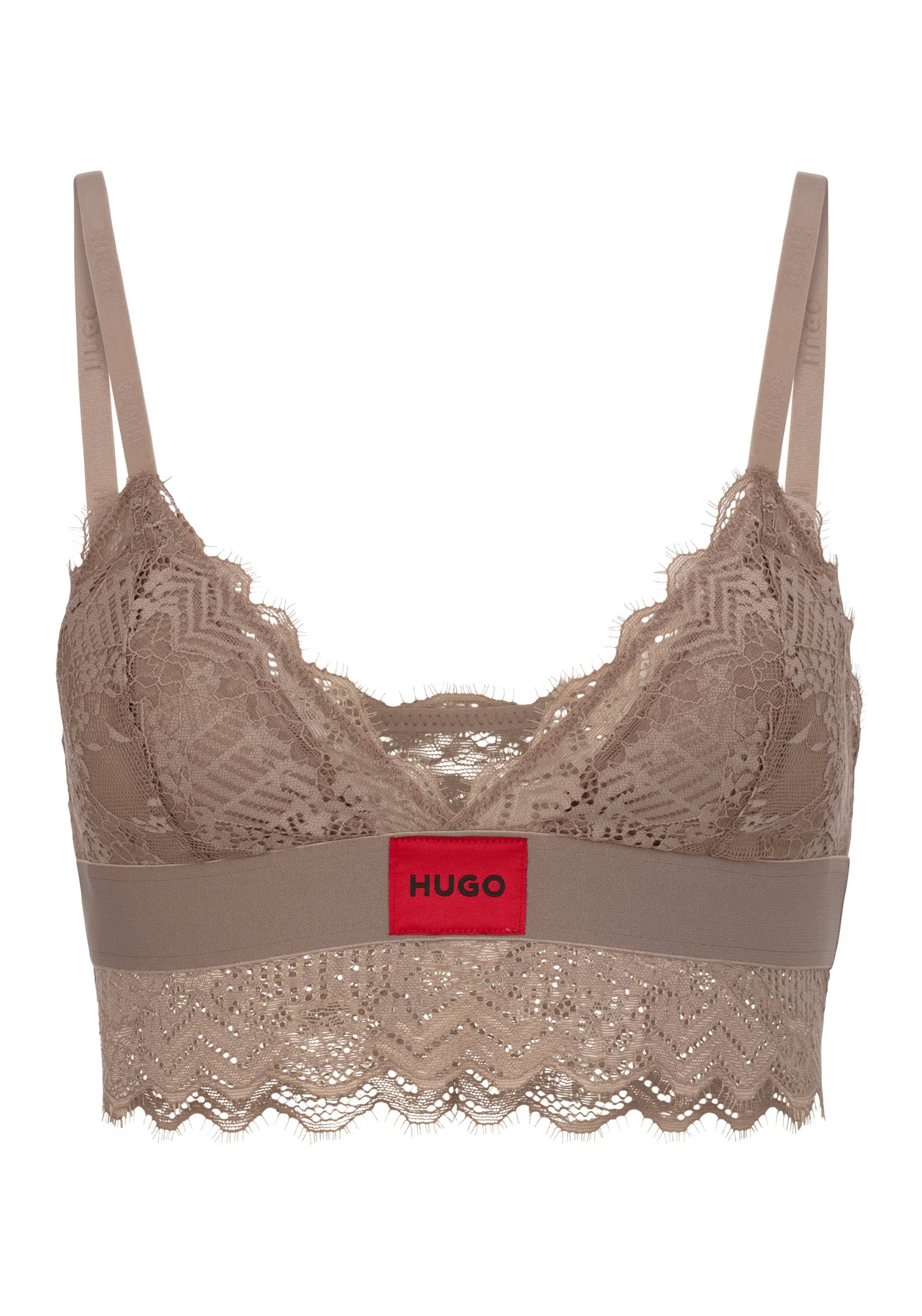 HUGO Underwear Bügelloser BH "TRIANGLE RL LACE" mit Hugo-Label am Bund von Hugo Underwear