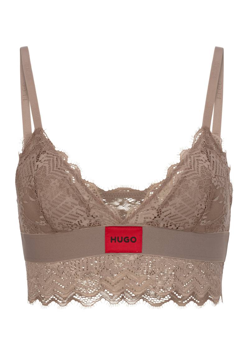 HUGO Underwear Bügelloser BH "TRIANGLE RL LACE" mit Hugo-Label am Bund von Hugo Underwear