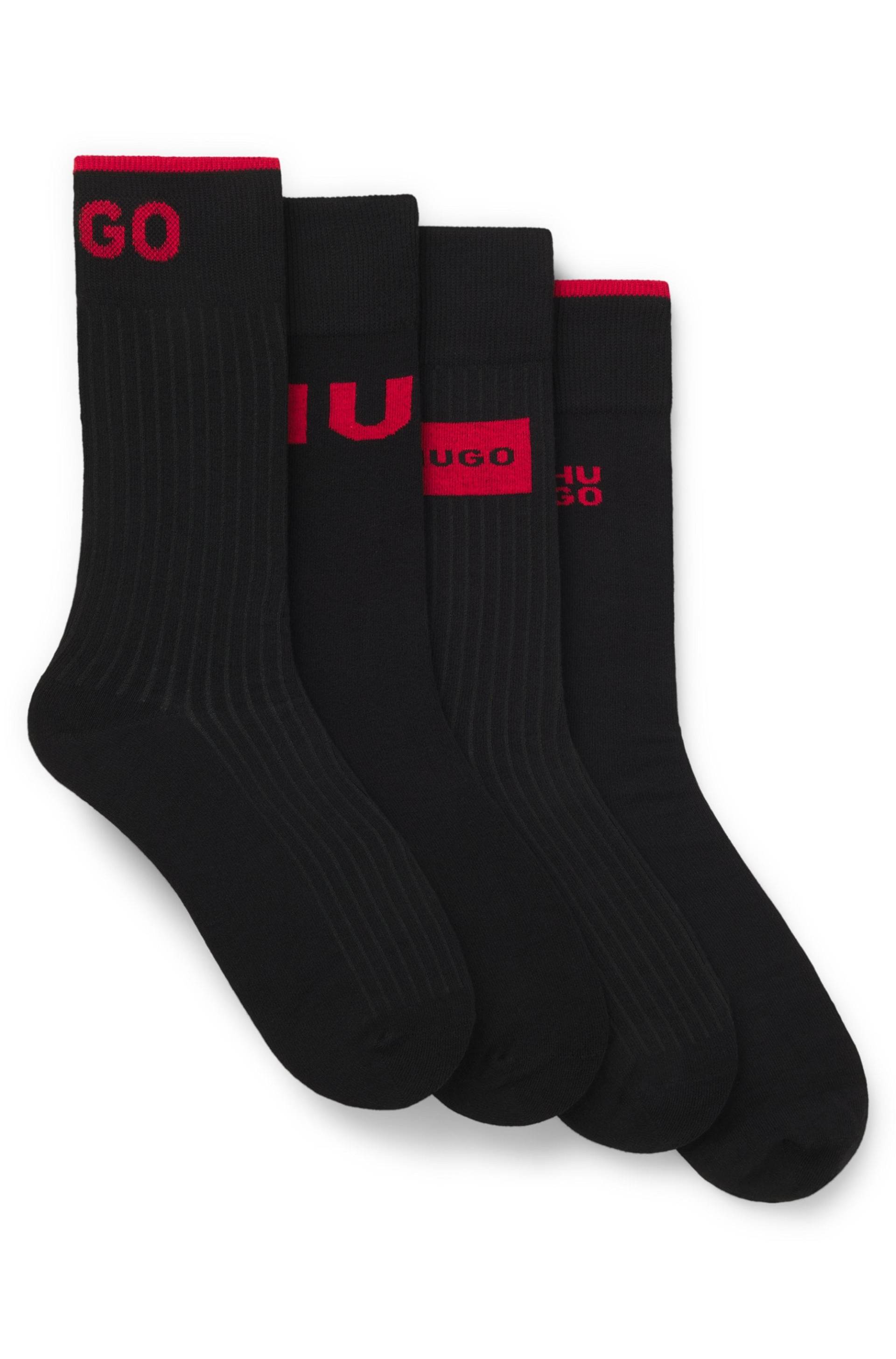 HUGO Underwear Socken 4 Paar tlg. Herren-Socken, Logo, Baumwollmischung, Komfort von Hugo Underwear