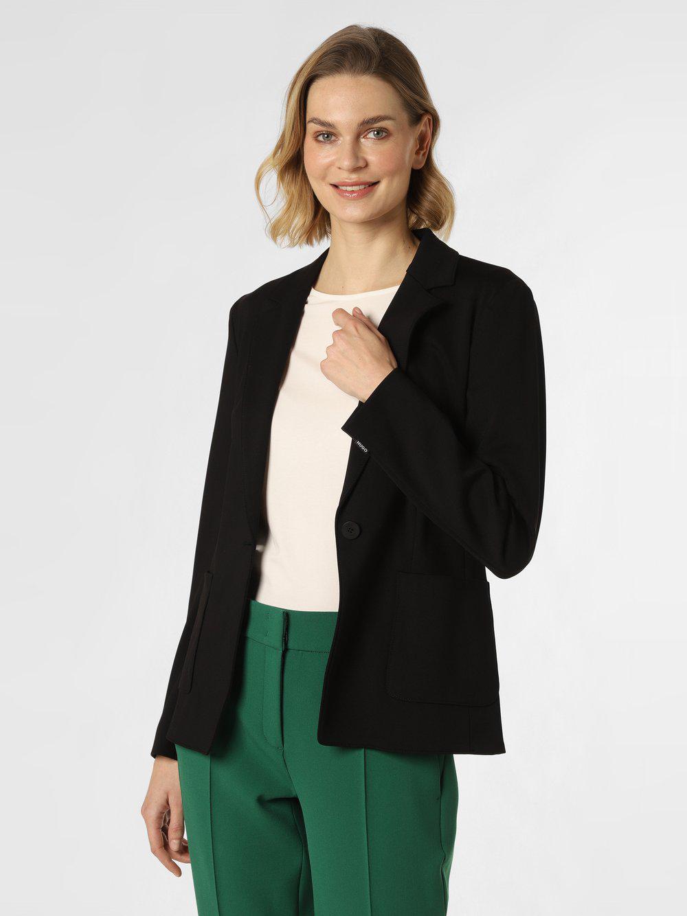 HUGO Blazer Damen Mikrofaser, schwarz von Hugo