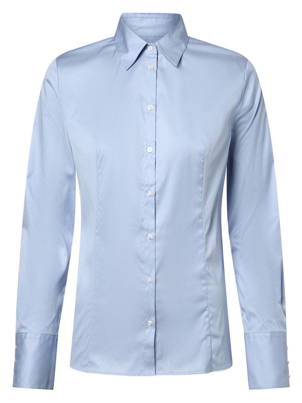 HUGO Bluse Damen Baumwolle, hellblau von Hugo