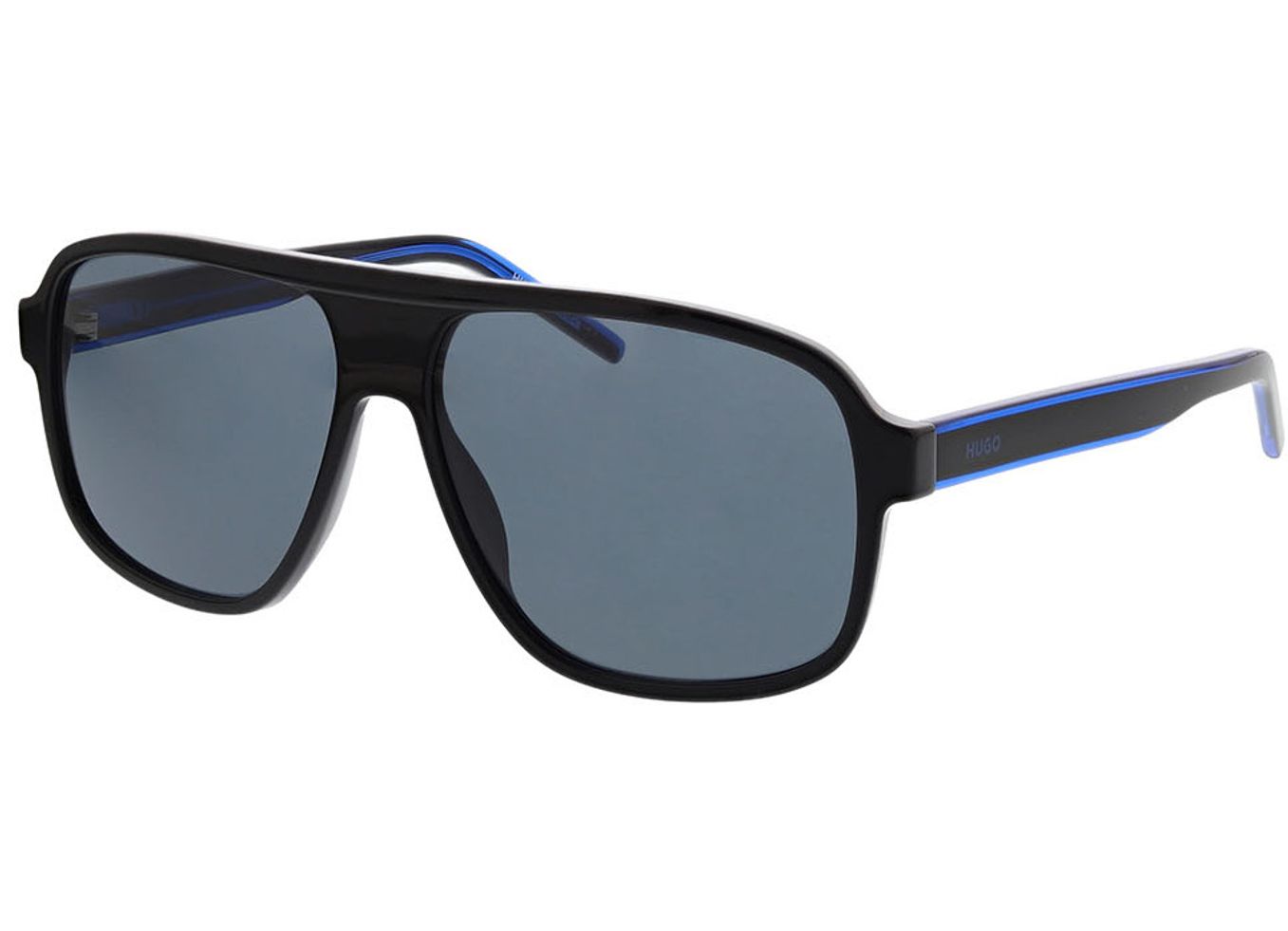 Hugo HG 1296/S D51/IR 60-14 Sonnenbrille mit Sehstärke erhältlich, Herren, Vollrand, Rechteckig von Hugo