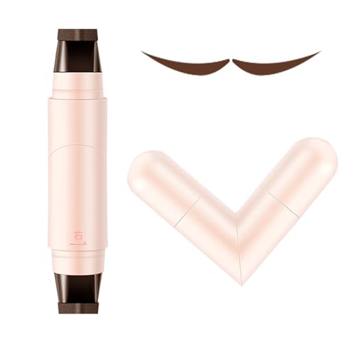 Eyeliner Stempel-doppelte Rotatable Geflügelte Eyeliner-Stempel, Wasserdichtes, Schmuddelofes, L-ang Anhaltender Augenlinienstift Lazy Schablonen Auge, Eyeliners-Werkzeug Für Anfänger von Hugsweet