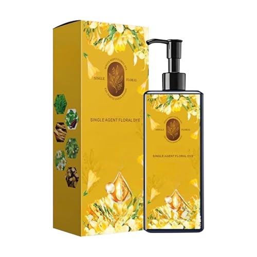 Haarfärbeshampoo Für Damen & Herren – Natürliches Haarfärbeshampoo, Stärkende Shampoo-Creme, Grauabdeckung, Dauerhafte Farbbehandlung Mit Natürlichen Kräuterinhaltsstoffen von Hugsweet