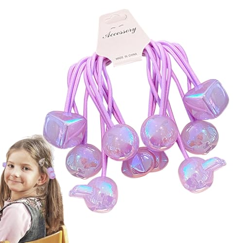 Hugsweet Doppelkugel-Haarbänder,Doppelkugel-elastischer Haargummi, Haargummis für Mädchen - Haargummis für dünnes Haar, elastisches Haargummi-Armband, elastische Haarseile für Frauen von Hugsweet