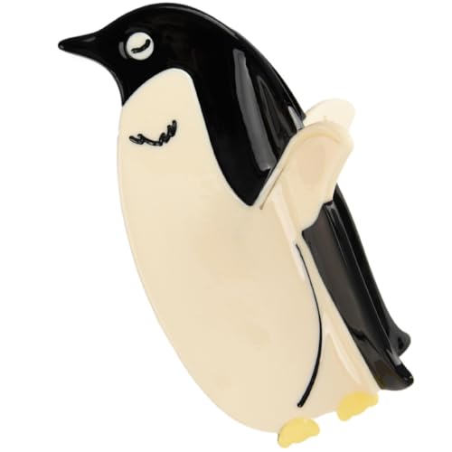 Hugsweet Tierhaarklammern,Tierkrallenklammern | Acryl-Klauenklammern in Pinguinform - Haar-Styling-Zubehör, Tierhaar-Dekoration, Damen-Haarspangen für Frauen und Mädchen von Hugsweet