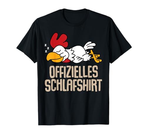 Offizielles Schlafshirt Herren Huhn Henne Lustig Geschenk T-Shirt Offizielles Schlafshirt Herren Huhn Henne Lustig Geschenk T-Shirt von Huhn Fun Shirt Schlafshirt Damen Lustige T-Shirts