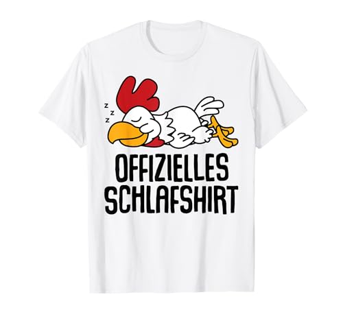 Offizielles Schlafshirt Herren Huhn Henne Lustig Geschenk T-Shirt Offizielles Schlafshirt Herren Huhn Henne Lustig Geschenk T-Shirt von Huhn Fun Shirt Schlafshirt Damen Lustige T-Shirts