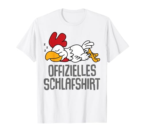Offizielles Schlafshirt Herren Huhn Henne Lustig Geschenk T-Shirt Offizielles Schlafshirt Herren Huhn Henne Lustig Geschenk T-Shirt von Huhn Fun Shirt Schlafshirt Damen Lustige T-Shirts