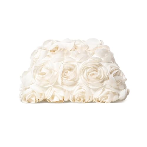 HuiYStar Abendtasche für Damen,3D-Blumen-Hochzeits-Abendhandtasche,Braut-Blumen-Clutch von HuiYStar