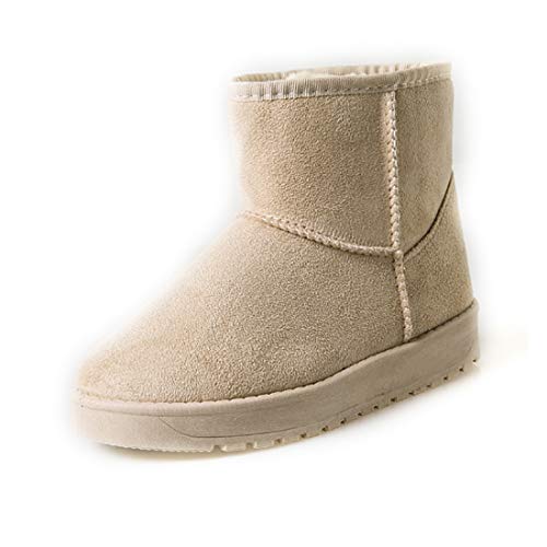 Huicai Damen Große Größe Schneestiefel Winter eben Plus Samt Warm Schuhe von Huicai