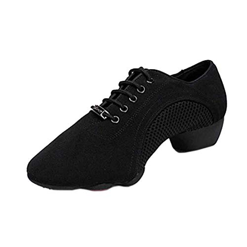 Huicai Damen Latine Tanzen Schuhe Atmungsaktive Performance Schuhe Niedriger Absatz Sneakers von Huicai