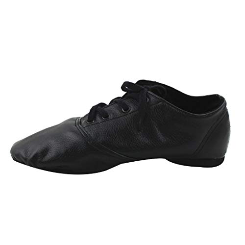 Huicai Unisex-Adult Schwarz Low-Top Leder Jazz Tanzübung Schuhe für Kinder von Huicai