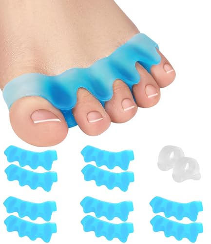 6 Stück Zehenspreizer Silikon,Silikon-Zehentrenner für korrekte Hallux valgus,Fußzehen Spreizer, Zehentrenner für Pediküre Hallux Valgus, Universalgröße für Damen und Herren-Blau 6 Stück Zehenspreizer Silikon,Silikon-Zehentrenner für korrekte Hallux valgus,Fußzehen Spreizer, Zehentrenner für Pediküre Hallux Valgus, Universalgröße für Damen und Herren-Blau von Huifoo