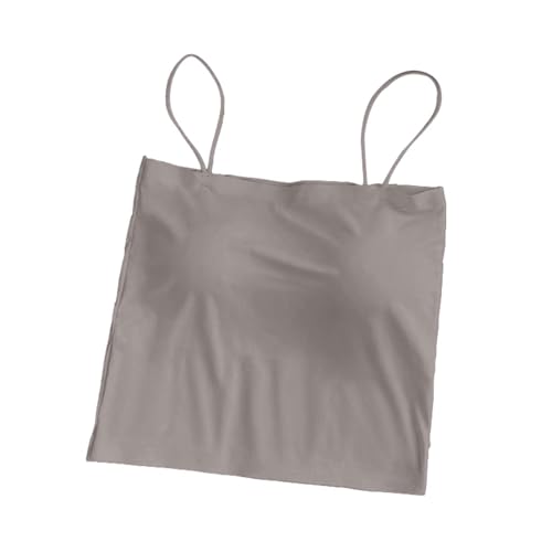 Hujinkan Unterhemd-Tanktops für Damen - 1-teiliges Spaghettiträger-Unterhemd mit tiefem Ausschnitt - Slim-Fit-Basic-Unterhemden, Baumwoll-Unterhemd aus Baumwolle, lässig, bequem, Unterwäsche von Hujinkan