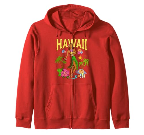 Hula Girl Hawaii Aloha Beach Vibes Pinup im Retro-Look, hawaiianisch Kapuzenjacke Hula Girl Hawaii Aloha Beach Vibes Pinup im Retro-Look, hawaiianisch Kapuzenjacke von Hula Hawaii Vintage Aloha Apparel Co