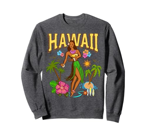 Hula Girl Hawaii Aloha Beach Vibes Pinup im Retro-Look, hawaiianisch Sweatshirt Hula Girl Hawaii Aloha Beach Vibes Pinup im Retro-Look, hawaiianisch Sweatshirt von Hula Hawaii Vintage Aloha Apparel Co