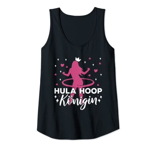 Damen Hula Hoop Sport Hullern Fitness Tanz Hula Hoop Königin Tank Top von Hula Hoop Fitness Designs