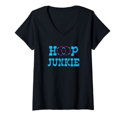 Damen Hoop Junkie – lustiges Geschenk für Hula-Hoopers T-Shirt mit V-Ausschnitt Damen Hoop Junkie – lustiges Geschenk für Hula-Hoopers T-Shirt mit V-Ausschnitt von Hula Hoop Shirts And Apparel