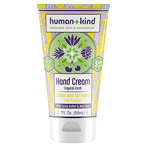 Human+Kind Moisturizing Hand Cream Tropical Fresh - Hydrating Cream with Avocado Oil and Shea Butter - Intense, Fast Absorbing Moisturizer for Smooth Skin - For Dry, Cracked Skin - 50 ml Human+Kind Moisturizing Hand Cream Tropical Fresh - Hydrating Cream with Avocado Oil and Shea Butter - Intense, Fast Absorbing Moisturizer for Smooth Skin - For Dry, Cracked Skin - 50 ml von Human+Kind