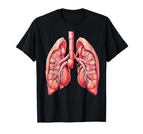 Anatomie des menschlichen Körpers Innere Organe Grafik Geschenk Männer Frauen T-Shirt Anatomie des menschlichen Körpers Innere Organe Grafik Geschenk Männer Frauen T-Shirt von Human Anatomy Body Lungs Birthday Holiday Presents