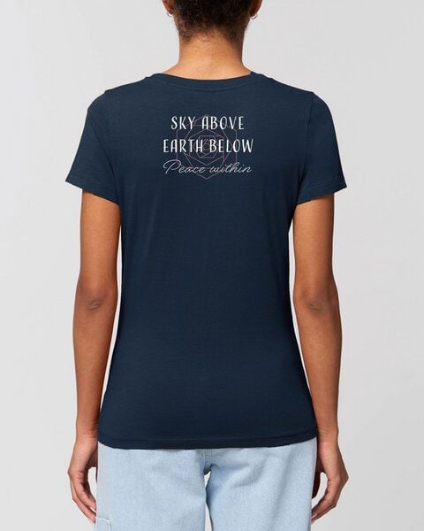 Bio Damen Rundhals Statement T-Shirt "Peace Within" von Human Family Bio Damen Rundhals Statement T-Shirt "Peace Within" von Human Family von Human Family