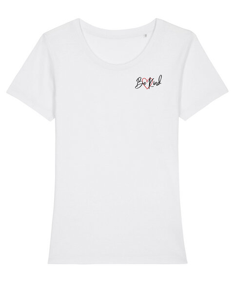 Bio Damen Rundhals T-Shirt Amorous "Be kind" von Human Family von Human Family