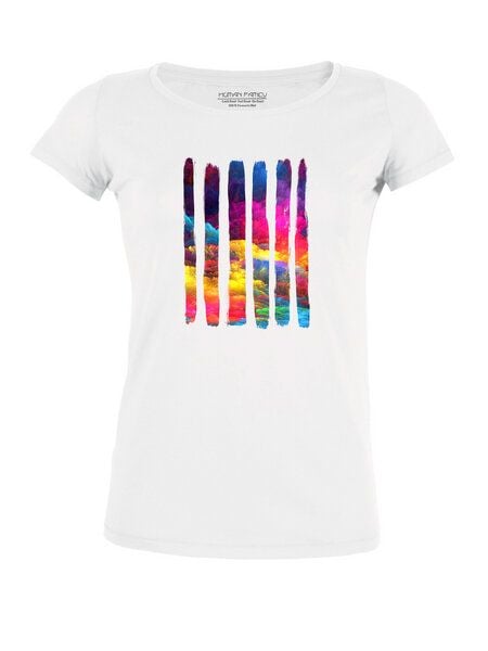 Bio Damen T-Shirt "Colour Splash" von Human Family von Human Family
