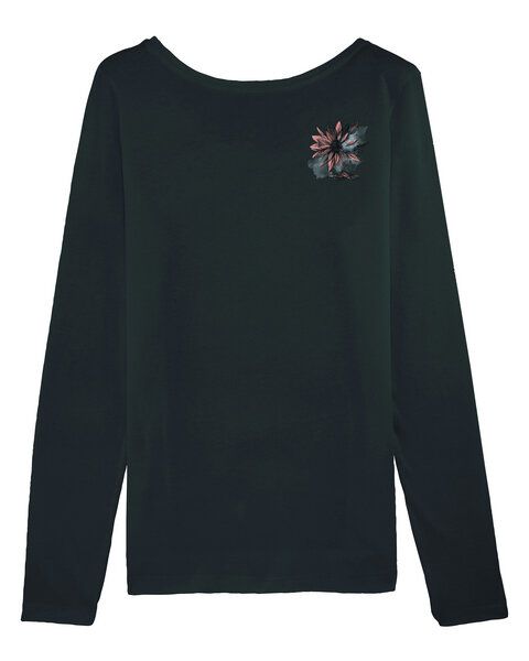 Human Family Bio Damen Longsleeve Shirt - Have Fun "Flower" von Human Family