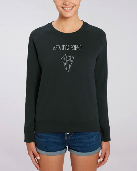 Human Family Bio Damen Rundhals Sweatshirt "Feel - Change your view" - in 7 Farben Human Family Bio Damen Rundhals Sweatshirt "Feel - Change your view" - in 7 Farben von Human Family