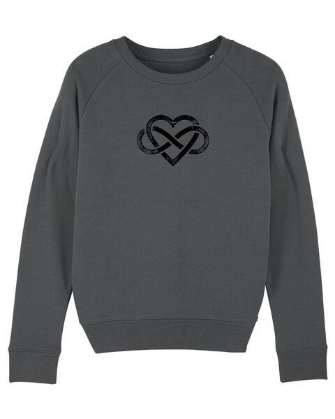 Human Family Bio Damen Rundhals Sweatshirt "Feel - Endless Love" - in 7 Farben von Human Family