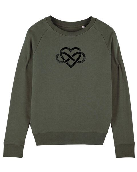 Human Family Bio Damen Rundhals Sweatshirt "Feel - Endless Love" - in 7 Farben von Human Family