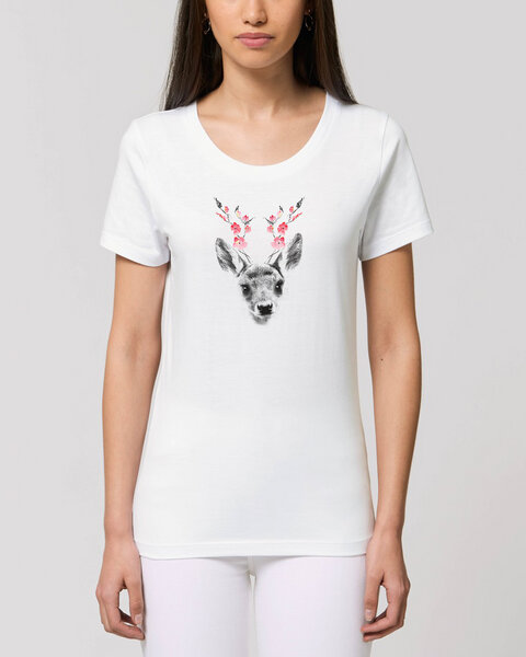 Human Family Bio Damen Rundhals-T-Shirt "Fawn" aus Bio-Baumwolle von Human Family