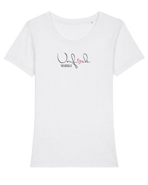 Human Family Bio Damen Statement T-Shirt "Unf*ck yourself" aus Bio-Baumwolle von Human Family