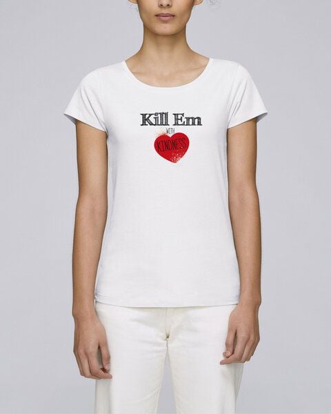Human Family Bio Damen T-Shirt "Faith - Kill Em with Heart" von Human Family