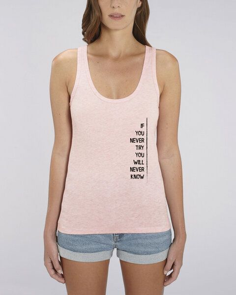 Human Family Bio Damen Tank-Top "Gleam - If U try" in 6 Farben von Human Family