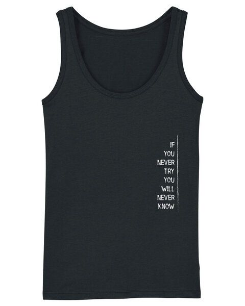 Human Family Bio Damen Tank-Top "Gleam - If U try" in 6 Farben von Human Family