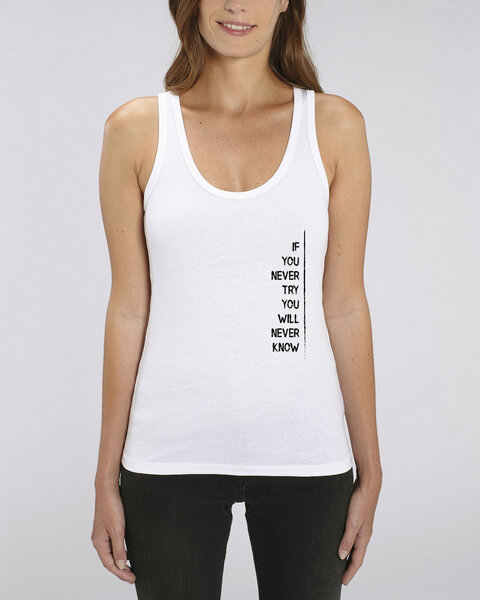 Human Family Bio Damen Tank-Top "Gleam - If U try" in 6 Farben von Human Family