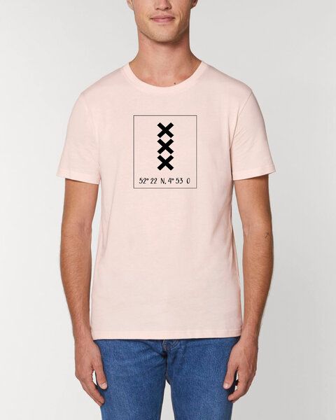 Human Family Bio Herren City T-Shirt "Amsterdam - Coordinates" Human Family Bio Herren City T-Shirt "Amsterdam - Coordinates" von Human Family