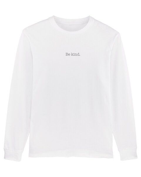 Human Family Bio Herren Langarmshirt "Shift - Be kind" von Human Family