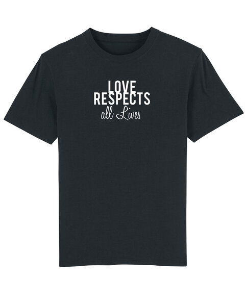 Human Family Bio Herren Rundhals T-Shirt "Spread Love - Respect" in 4 Farben von Human Family