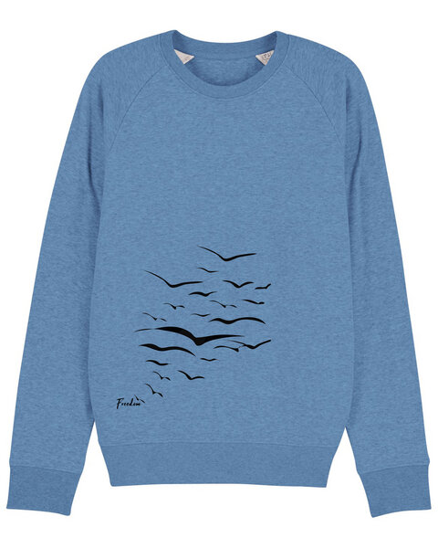 Human Family Bio Herren Sweatshirt "Practice - Free Birds" in 5 Farben von Human Family