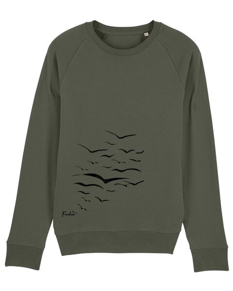 Human Family Bio Herren Sweatshirt "Practice - Free Birds" in 5 Farben von Human Family