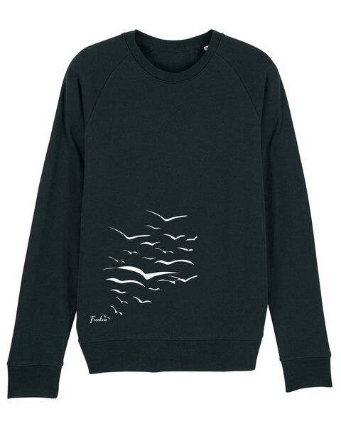 Human Family Bio Herren Sweatshirt "Practice - Free Birds" in 5 Farben von Human Family