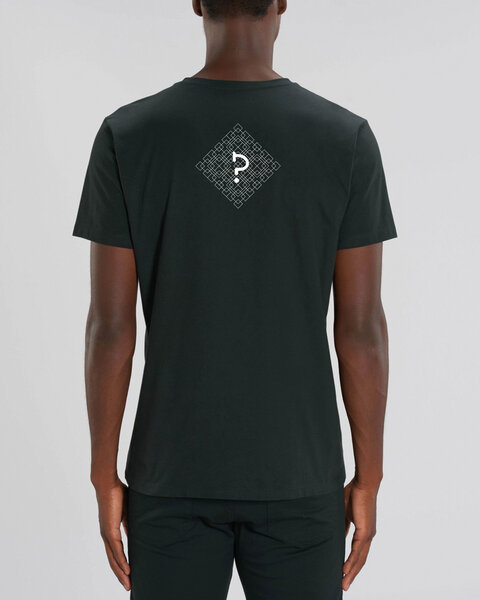 Human Family Bio Herren V-Neck T-Shirt "Geometric Questionmark" in 3 Farben Human Family Bio Herren V-Neck T-Shirt "Geometric Questionmark" in 3 Farben von Human Family