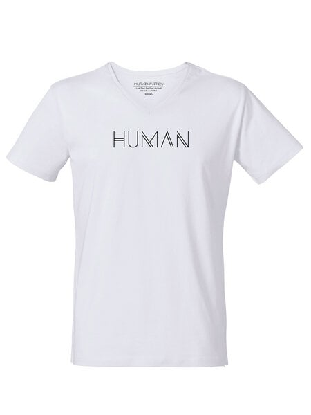 Human Family Bio Herren V-Neck T-Shirt "Human" von Human Family
