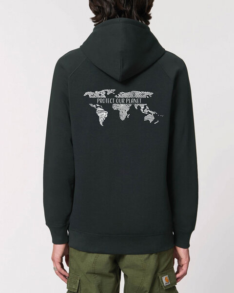 Human Family Bio Unisex Hoodie - "Shelter - Protect our Planet" von Human Family