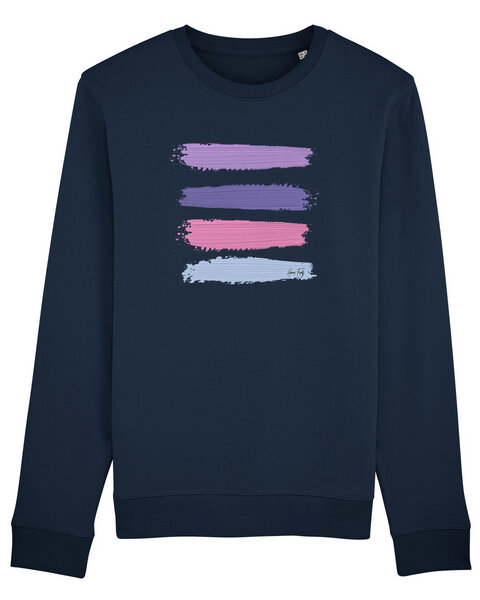 Human Family Bio Unisex Rundhals-Sweatshirt - "Araise - Acryl Stripes" von Human Family