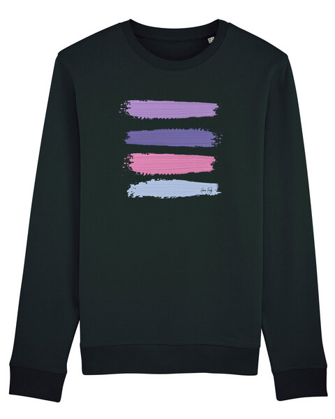 Human Family Bio Unisex Rundhals-Sweatshirt - "Araise - Acryl Stripes" von Human Family